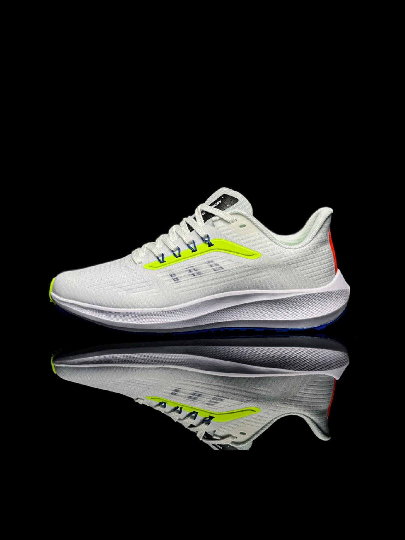 Unisex Air Cushion Running Shoes, Lightweight Breathable Sport Sneakers, All-Season Comfort, Rubber Sole, Pa Upper Material