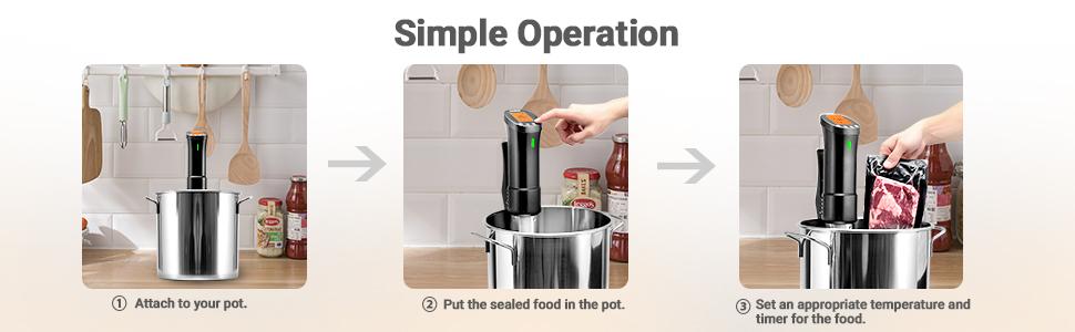 Inkbird Low Temperature Cooking Machine, WIFI Immersion cycler, Suitable for Low Temperature Cooking of Meat and Vegetables, Ultra Silent and Fast Heating, Comes with APP Recipe Timer Alarm Clock, kitchen utensils-TikTokShopBlackFriday Inkbird Low Temperature Cooking Machine, WIFI Immersion cycler, Suitable for Low Temperature Cooking of Meat and Vegetables, Ultra Silent and Fast Heating, Comes with APP Recipe Timer Alarm Clock, kitchen utensils-TikTokShopBlackFriday