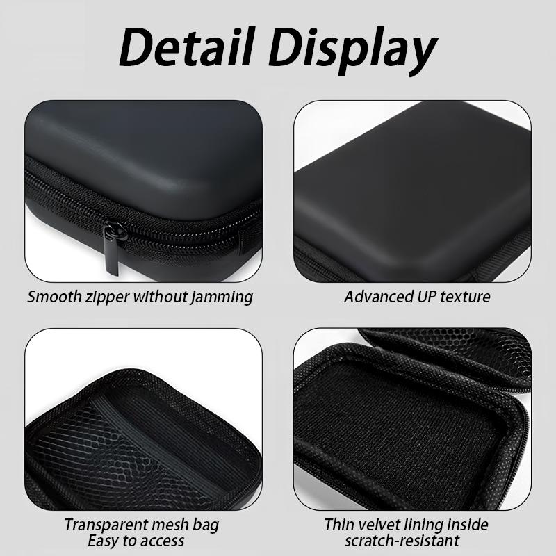 Q Edition Lizard Pattern Earbud Storage Case, Office & Travel Essential Eva Hard Shell Box, Diverse Design + Mesh Pocket