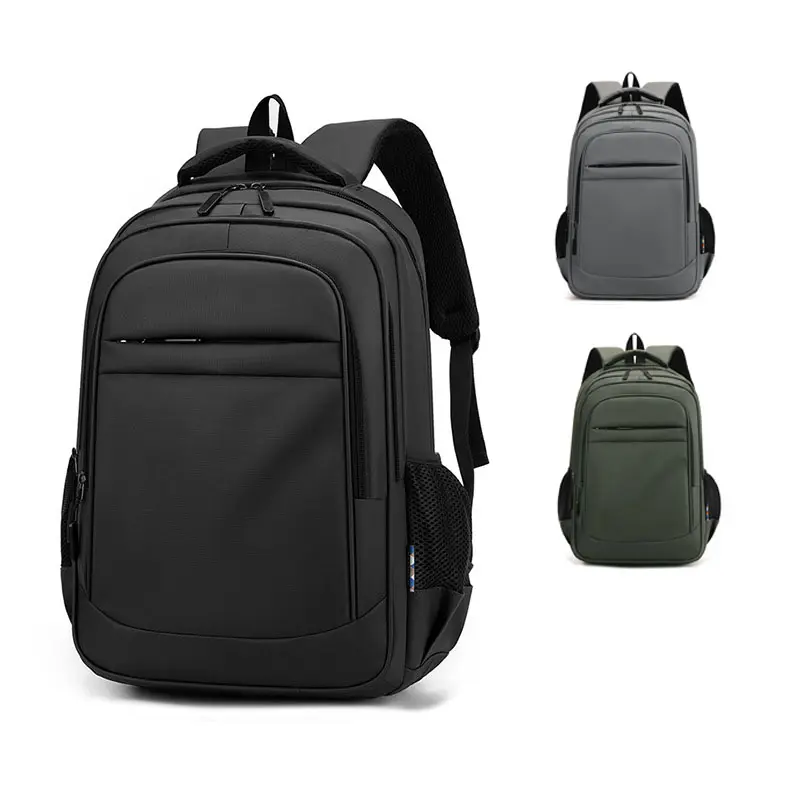 Men's Business Backpack with USB Charging Port - Water-Resistant, Large Capacity Bag, Chic Look, Plain Surface, Structured Form for Work, Commuting