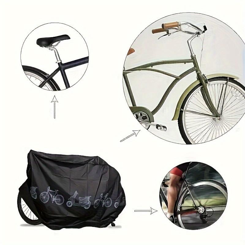 Bicycle & Motorcycle Motorbike Dual Layer Protective Cover Protector, Dustproof, Waterproof, Sunproof, All-Season Outdoor Protection, Fashion Car Accessories