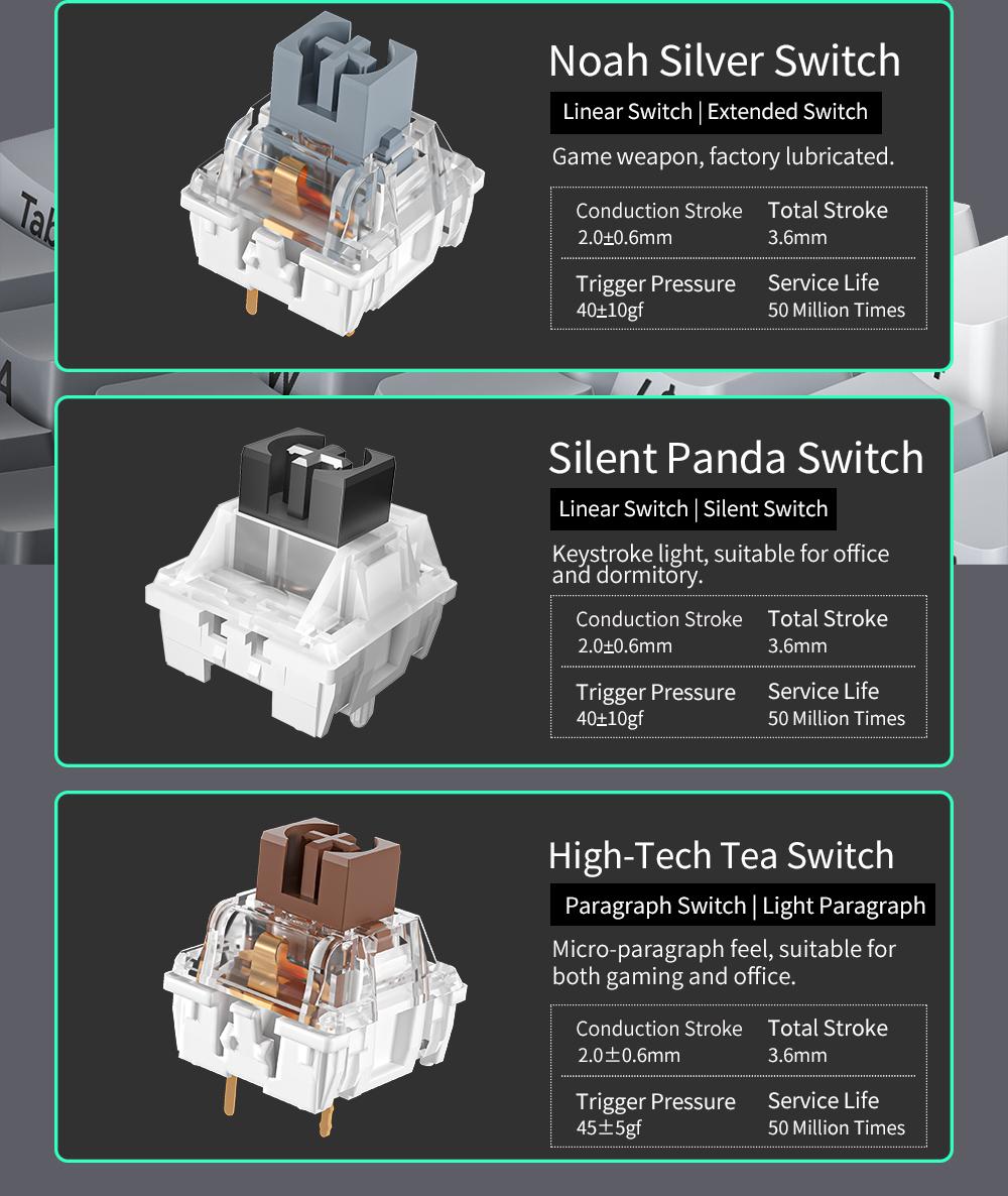 Zifriend ZT99 Mechanical Creamy Keyboard 99 Keys With NumPad, Gasket Structure Gradient Side-Engraved, RGB Light, Hot-Swappable 3/5 Pin Switches, Gaming & Office Keyboard with Driver Support, Tiktokshopblackfriday, Christmas