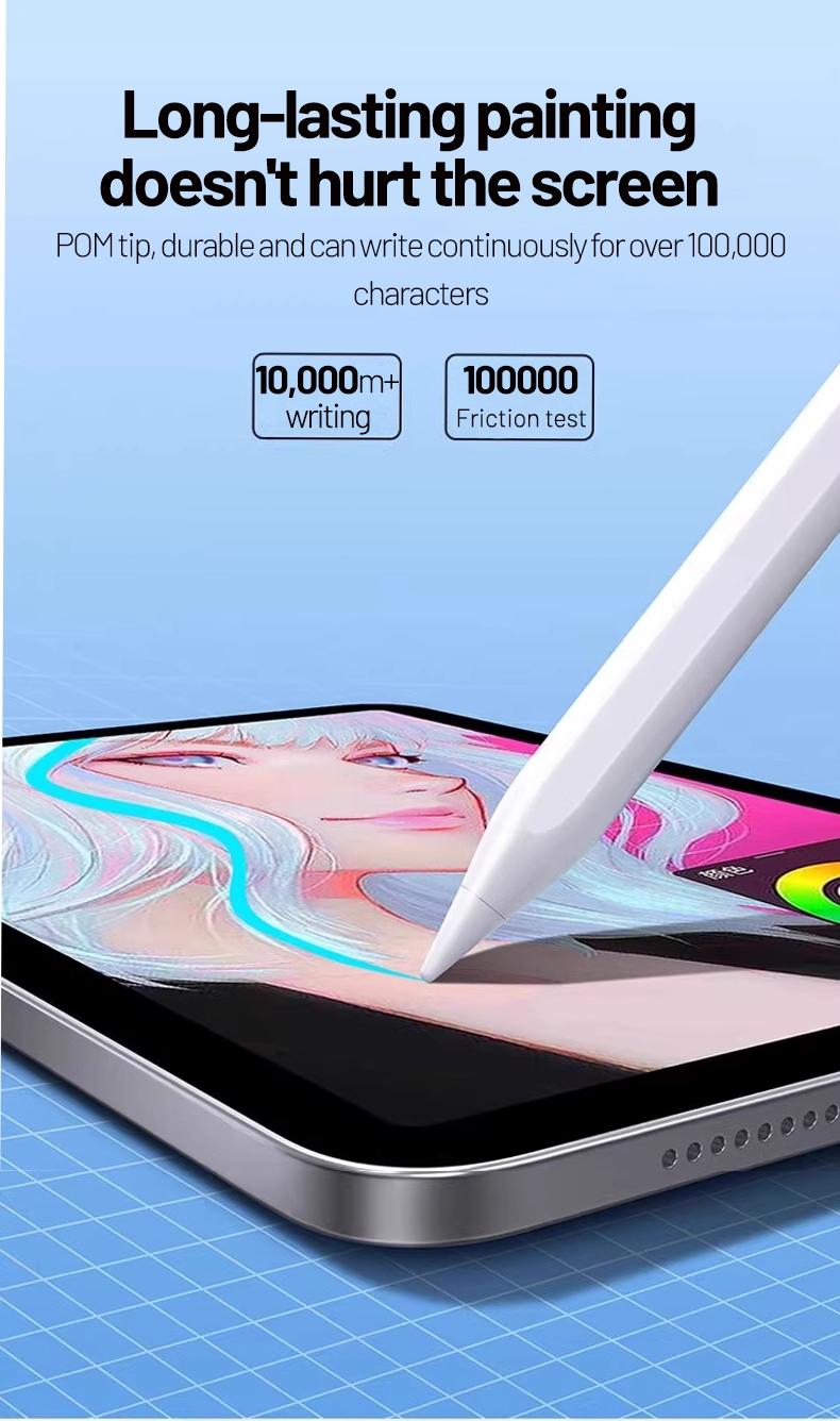 Universal Touch Pen for Android iOS Windows, Capacitive Screen Touch Function, Compatible with iPad Apple Pencil Huawei Xiaomi Tablets, Touchscreen Pen, Capacitive Stylus Pen, USB Rechargeable Stylus
