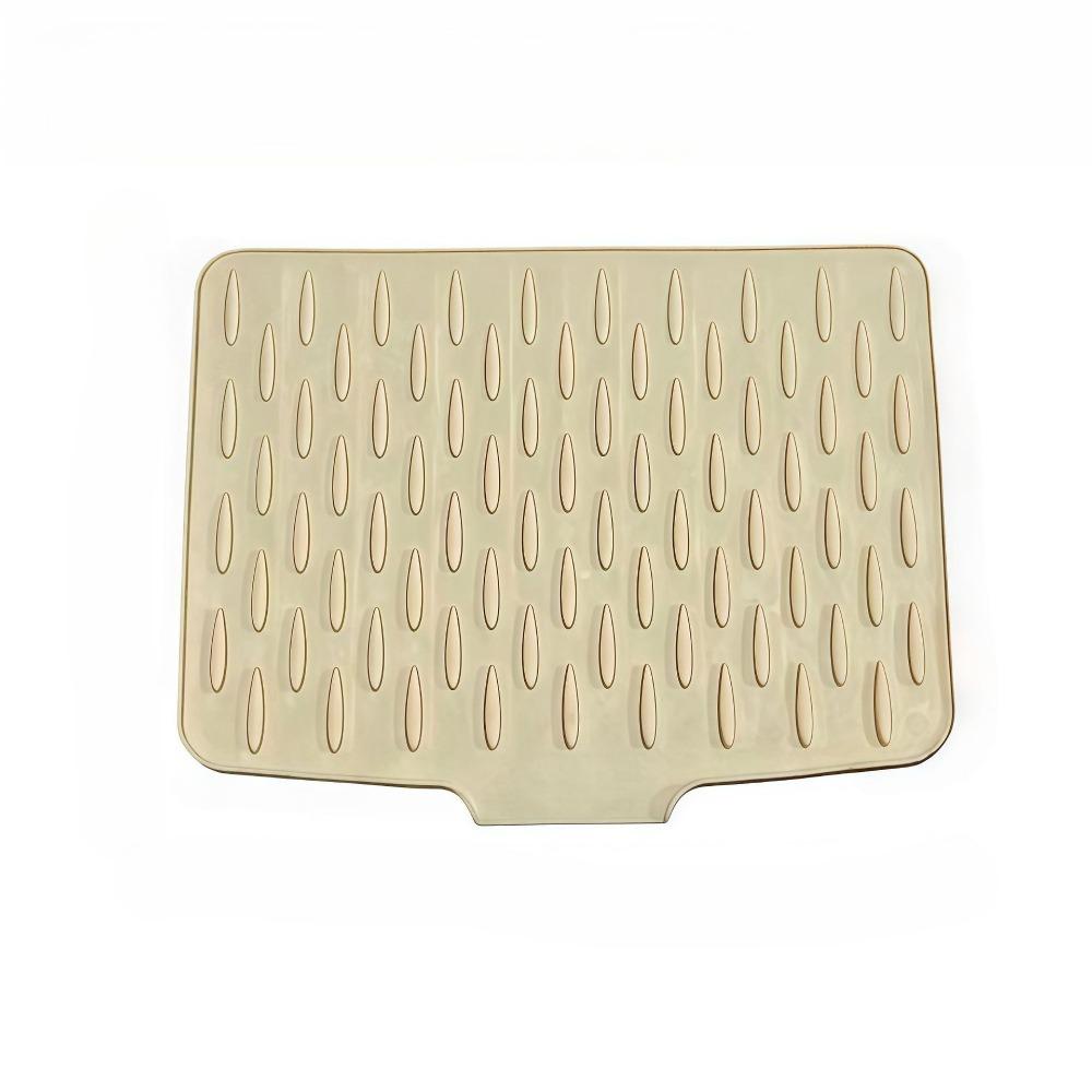 Large Kitchen Sink & Dish Drying Rack - Non-Slip Silicone Drainage Board Drain, Heat-Resistant & Easy-Clean Surface, Raised Edges for Spill Prevention, Dish Storage Shelf, Compatible with Countertops, Sinks, Refrigerators