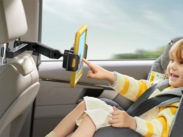 Lamicall Car Headrest Tablet Holder – 3-in-1 Adjustable Extension Arm Mount for Back Seat, Fits 4.7-11" Tablets like iPad, Galaxy, Fire HD, Road Trip Essential for Kids – Black  #TikTokShopBlackFriday #TikTokShopCyberMonday