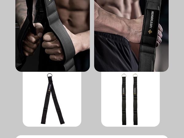 MANUEKLEAR Tricep Rope Cable Attachment Handles, Greater Range of Motion, Tricep Pull Down Rope for Push Downs, Crunches, Facepulls for Professional Gym