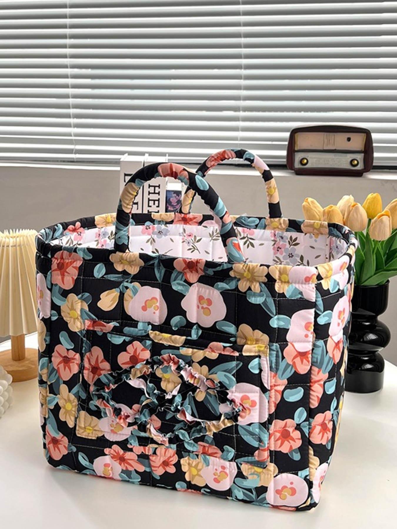 Car Interior Storage Basket, Clothing Book WorkSupplies Home Organizer Bag, Space Saving Multi-Purpose Car Accessory