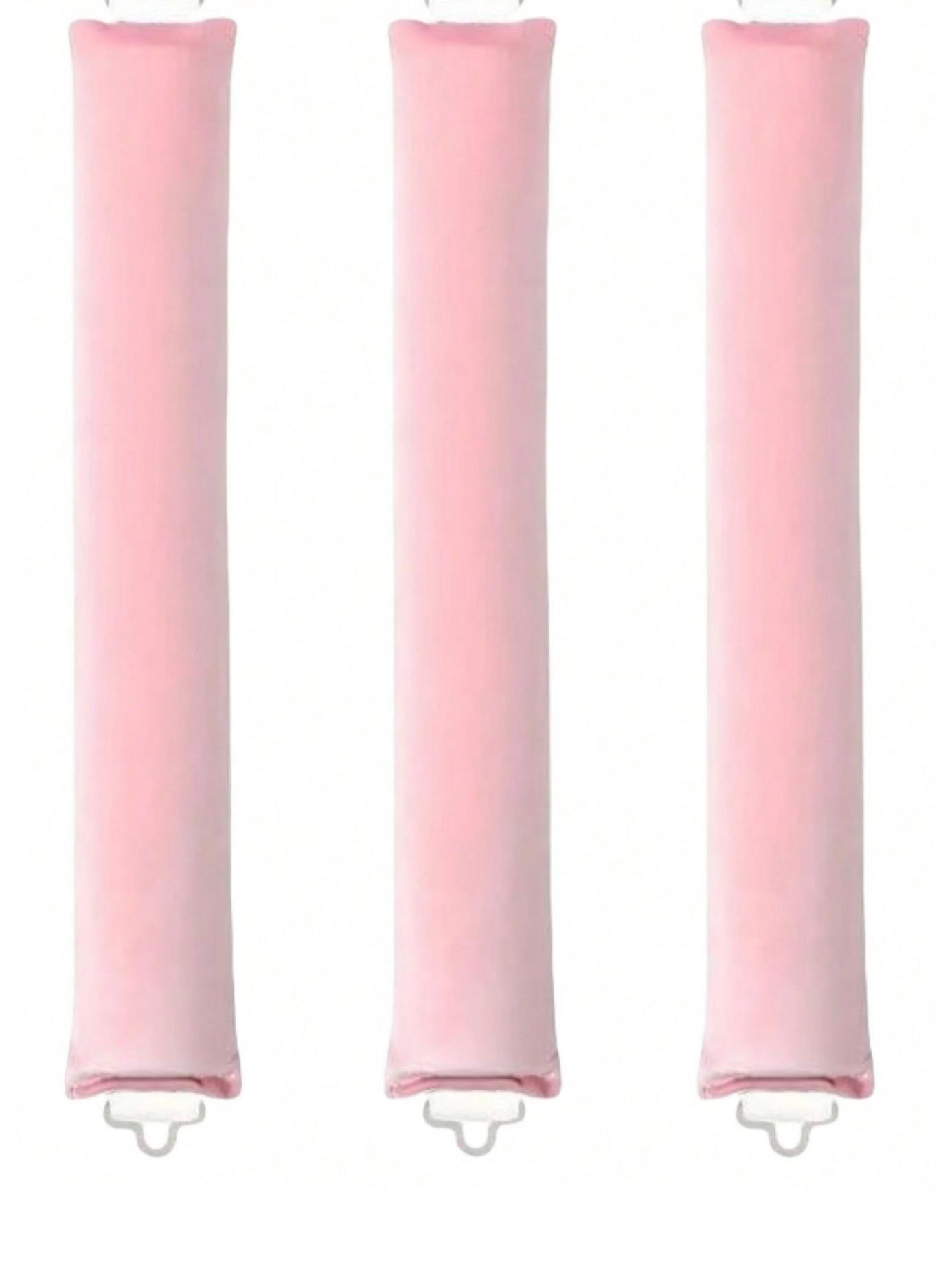 3 Piece No Heat Curling Iron Hooks Rubber Hair Roller Tool, Heatless Hair Curlers, Lazy Wave Curler for Sleep, Damage-Free Hairstyle Accessory