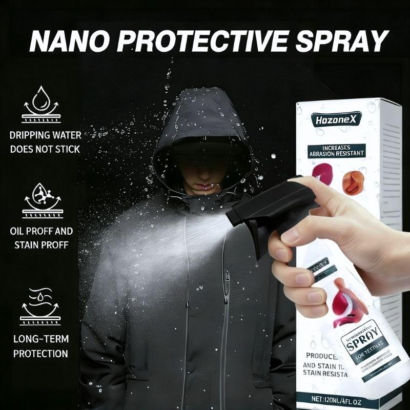 1pc 120ml Nano Waterproof Spray for Outdoor Jackets, Down Jackets & Shoes - Heavy-Duty All-Weather Protection, Long-Lasting Shield for Outdoor Gear, Camping Essentials, Versatile Fabric Waterproof Protection