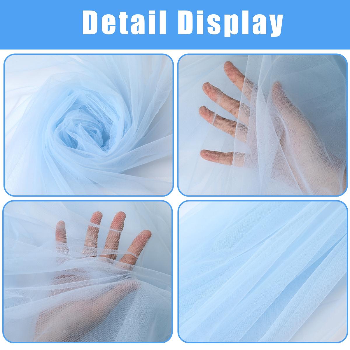 1set 9.84ft x 7.05ft White Sky Blue Pink Green Purple Champagne Sheer Backdrop Curtains with Lights for Baby Shower Wedding Bridal Shower Happy Birthday Party Decor Photobooth Props Holiday Festival Decor Home Decorative Hanging Ornaments