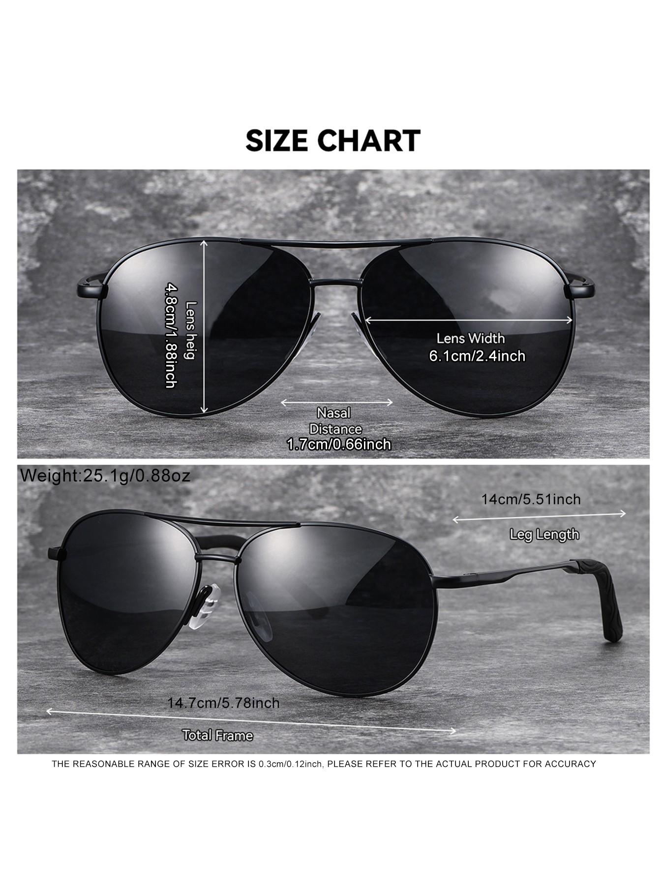 BACURY Beach Vacation Polarizer Sunglasses, Men'S And Women'S Stainless Steel Oval Frame, Outdoor Travel Reduces Glare, Versatile, Uv Resistant