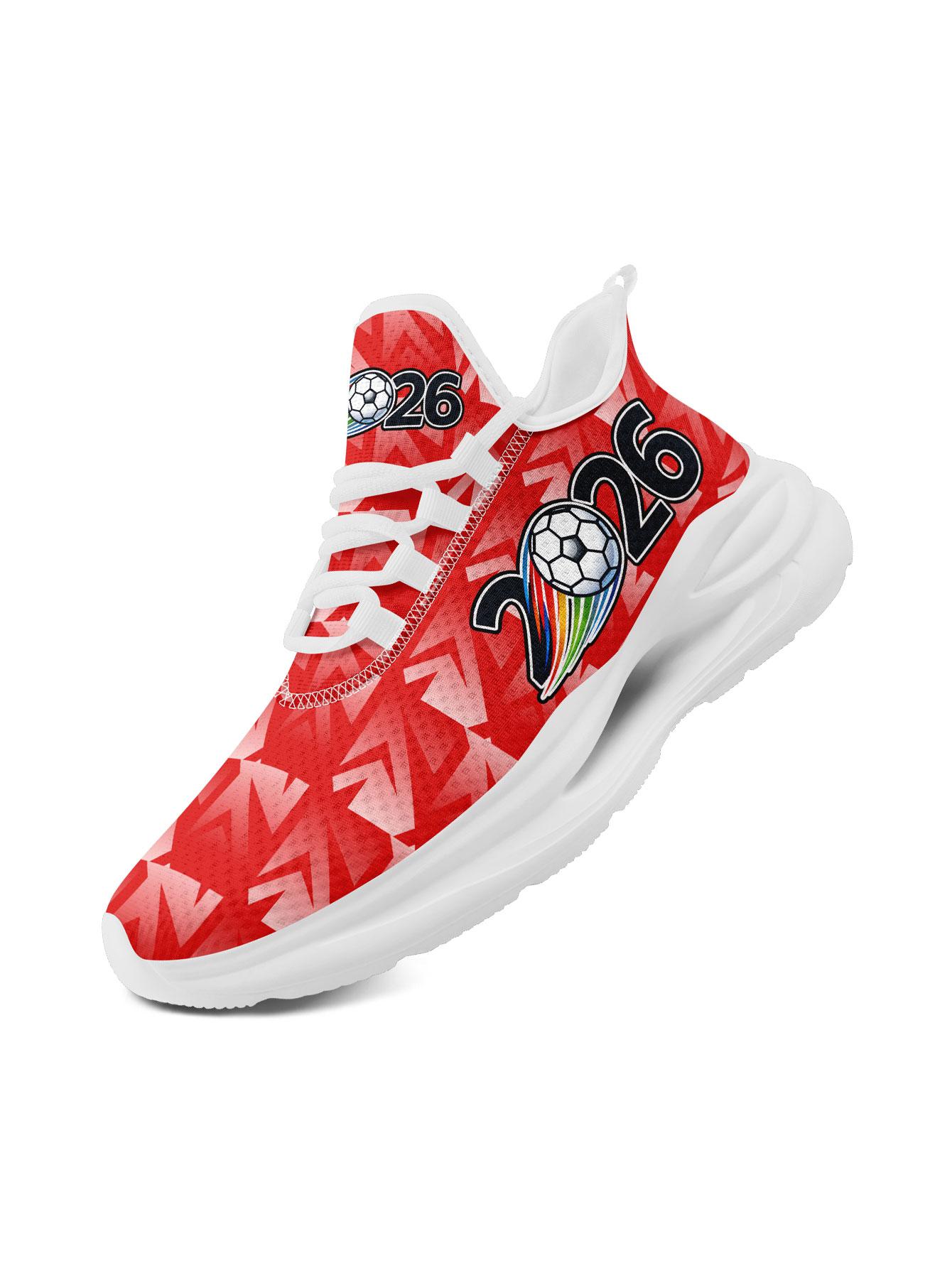 Men's SUI 2026 Football Arrow Graphic  Running Shoes, Clean Breathable Athletic Walking Sneakers, Comfortable Plus Size  Shoes