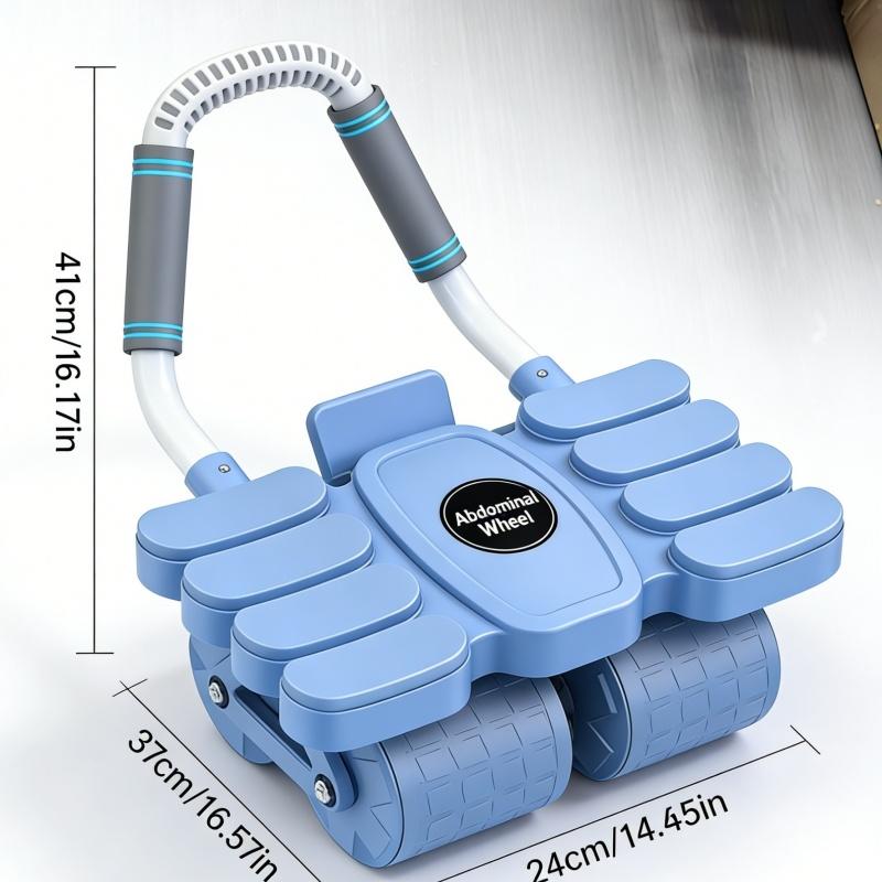 Ab Roller Wheel with Elbow Support – Automatic Rebound Abdominal Trainer, upgraded base and thickened frame, core fitness equipment for both men and women, suitable for abdominal training, stability training and rebound workouts in home gyms.