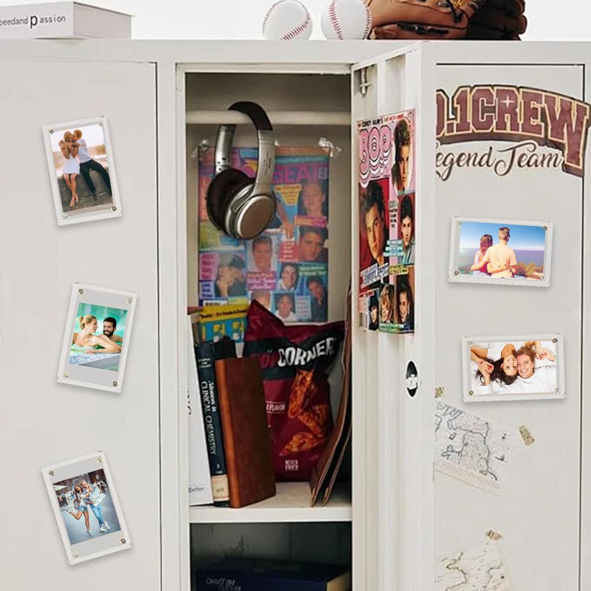 Magnetic Acrylic Photo Frame in Transparent Rectangle Style, Versatile Sizes for Family Warmth and Memories