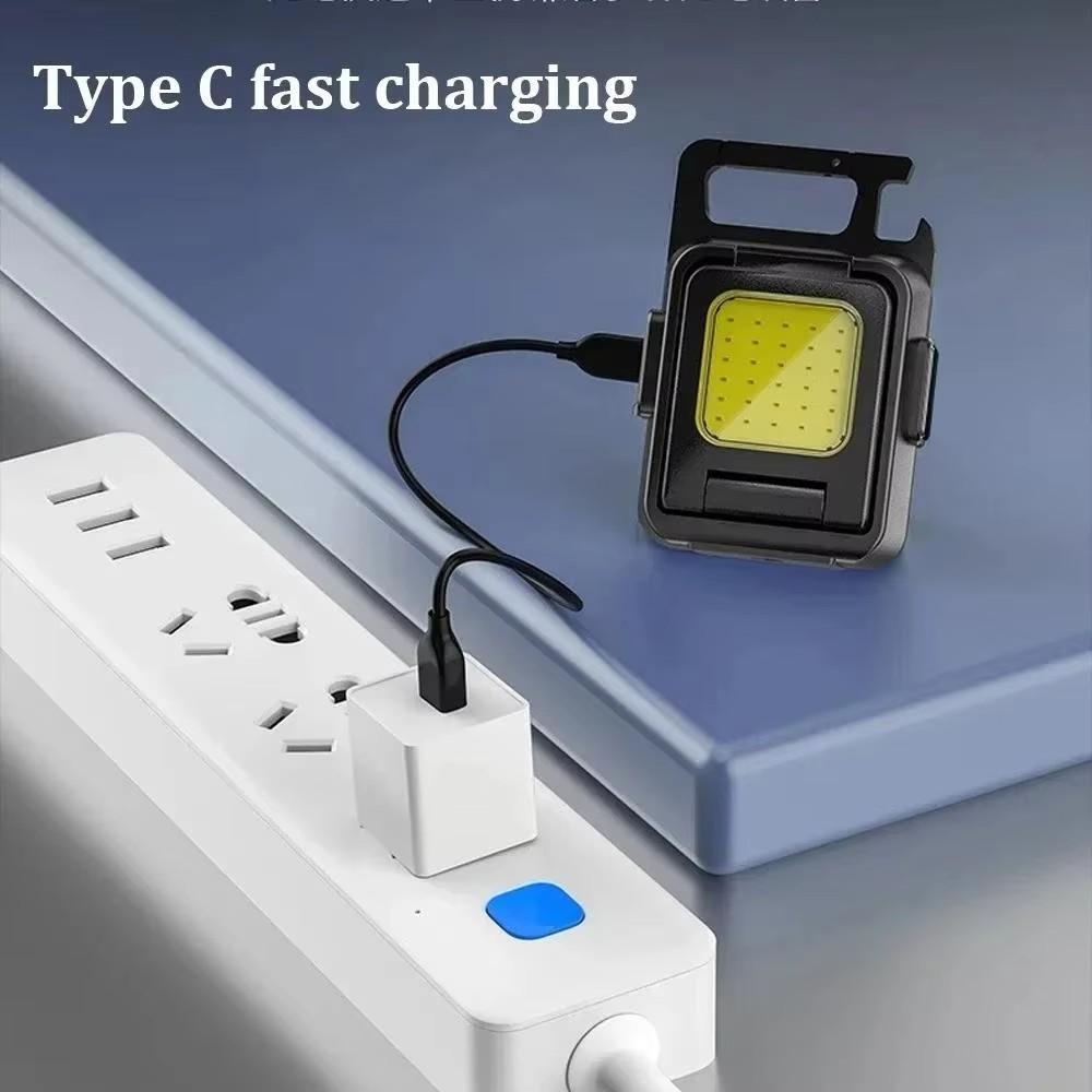 Multi-Function Keychain Light, Portable Mini, Multiple Lighting Modes, Can Be Used as Bottle Opener, Ideal for Outdoor Activities