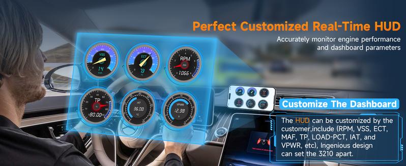 AUTOPHIX 3210 Bluetooth OBD2 Scanner, Wireless Check Engine Code Reader, Automotive Scan Tool Diagnostic Scanner with Battery Performance Test, Exclusive APP for iOS, iPad & Android