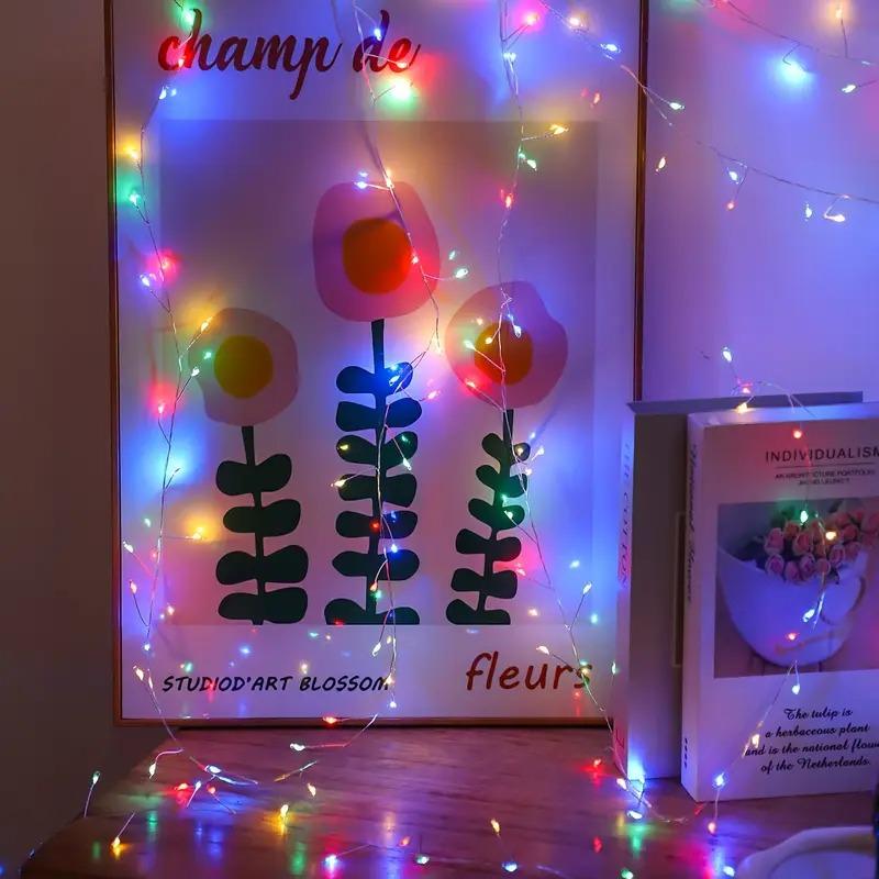 LED Fairy Lights String, Super Bright Led 65.6ft 600 Leds Warm /cold /rainbow Colors, USB Powered Remote Control Firefly Light for Christmas Wedding Party