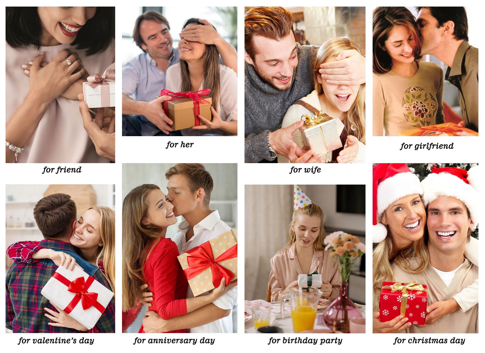 DRINSPER Rose Heart Necklace Rose Pendant Necklace I Love You Forever and Ever for Women Anniversary Birthday Mothers Day Gifts Jewelry for Wife Girlfriend Sister