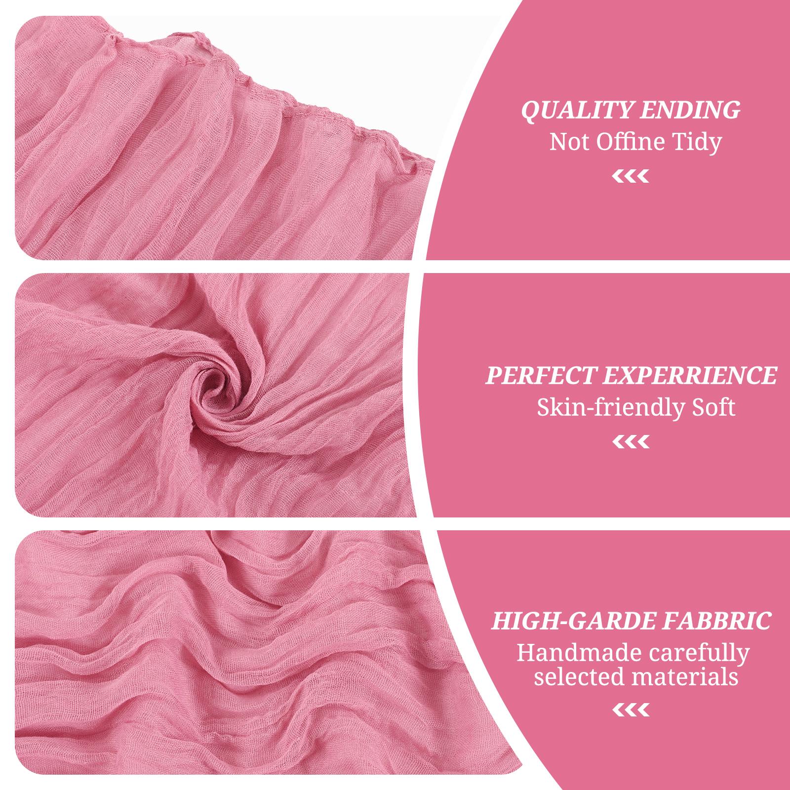 50/60PC 16x70inch Chair Sashes Cheesecloth Sashes Rustic Chair Decorative Bows Designed ChairCover for Wedding Banquet Party Aisle Home Kitchen Decoration