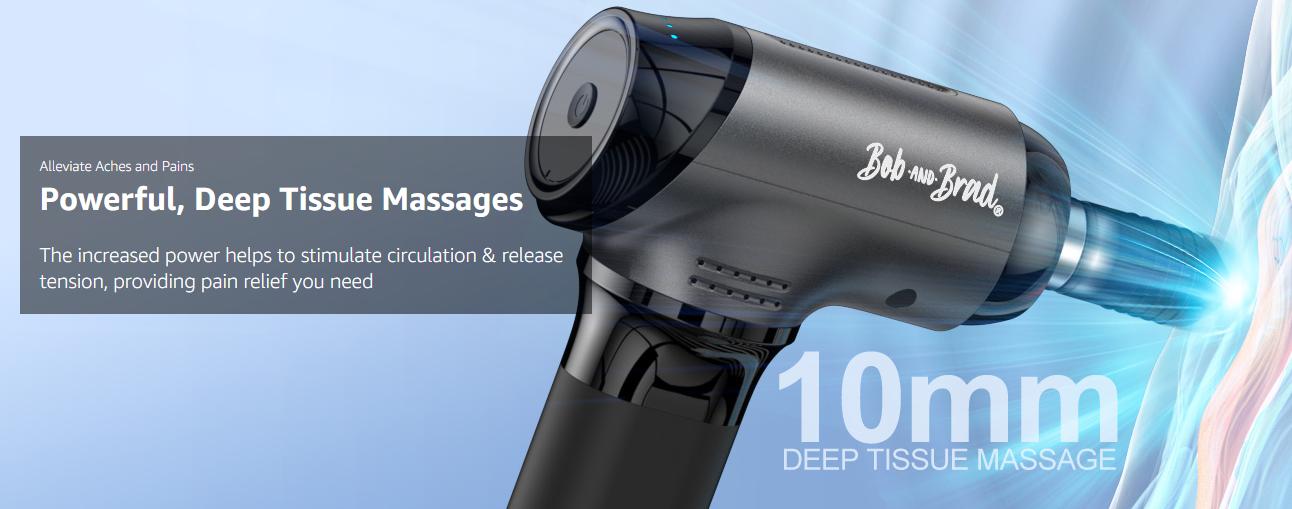 Bob and Brad T2 Massage Machine, Comfort Deep Tissue Percussion with 10MM Amplitude Relieve Athlete Pain, FSA/HSA Eligible,Level Up Recovery Electric Massager Massager Rechargeable Bob and Brad T2 Massage Machine, Comfort Deep Tissue Percussion with 10MM Amplitude Relieve Athlete Pain, FSA/HSA Eligible,Level Up Recovery Electric Massager Massager Rechargeable