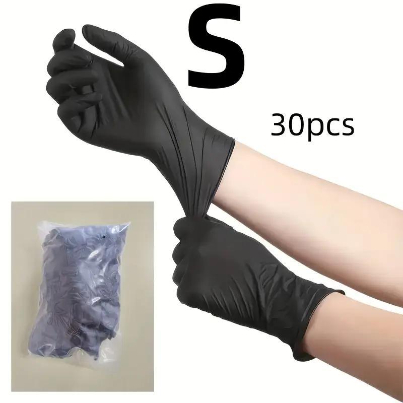 Deep Nitrile Disposable Gloves, Lightweight Multi-Functional Household Kitchen Gloves, Lead-Free, Alcohol-Free, Essential for Home Cleaning, Pet Care & Hair Dyeing