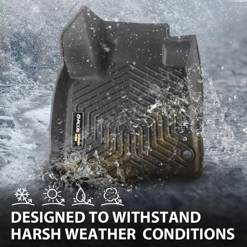 CROSSDESIGN Fit For 2023-2024 Honda CR-V CRV TPE Car Floor Mats All Season Liners 3PCS