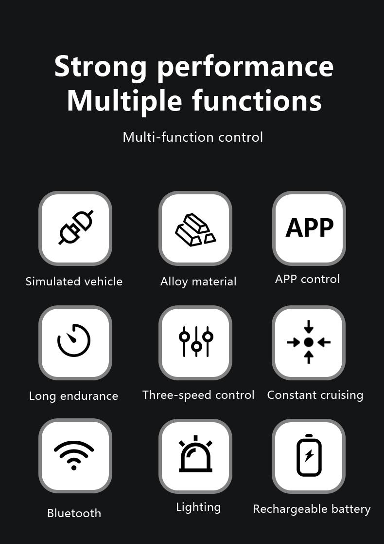 Hotfree 1/64 Mini RC Drift Car, Alloy M4 Racing Car with Trailer, 2.4GHz Remote & APP Control Truck, 3-Speed Modes, LED Lights, USB-C Charging, Indoor & Outdoor Toy, Birthday Christmas Gift for Kids & Adults