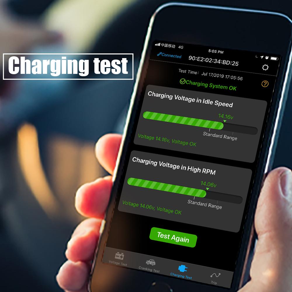 QUICKLYNKS-BM2 Auto Battery Monitor Bluetooth 4.0 12V Device Car Battery Tester Vehicle