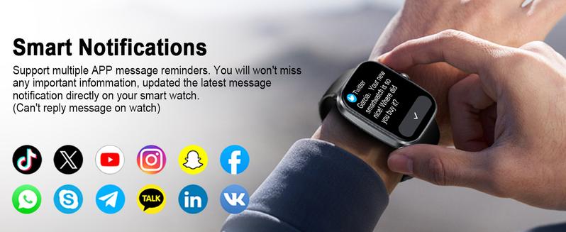 [Valentine's Day] Tukio 2026 New Smart Watch with AI ChatGPT AI Assistant, 1.91" HD Display, 112+ Fitness Activity Tracker, Heart Rate Monitor, Sleep Monitor, Step Counter, Bluetooth Calling, IP68 Waterproof, for Android & iOS - Monitoring