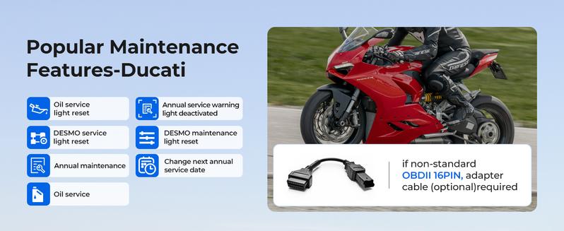 TOPDON TopScan Motorcycle Diagnostic Tool, Wireless Motorcycle OBD2 Scanner Fits for Harley, Ducati, BMW, All Systems Motorbike