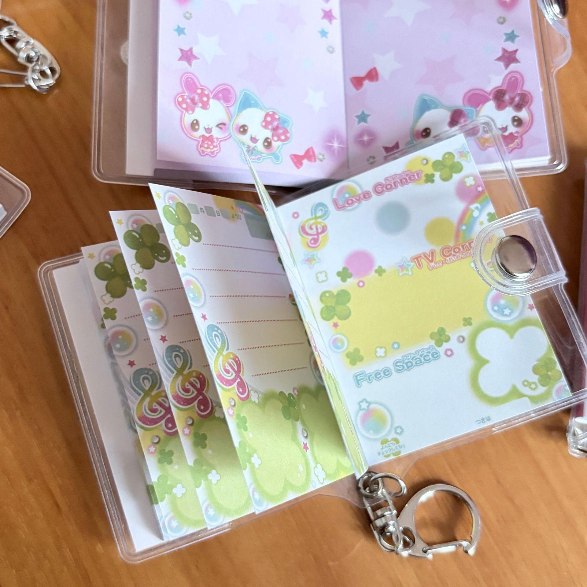 Mini Diary Notebook for Girls, Four-Leaf Clover Rabbit Design, Keychain Pocket Journal, Perfect Back-To-School Gift, Style