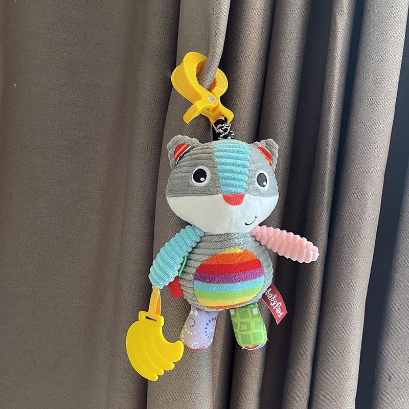 Baby Rattle Toys Animal Hand Bells Mechanical Octave piano Baby Music Rattle for Kid Bed and Stroller Elephant lion cow cat