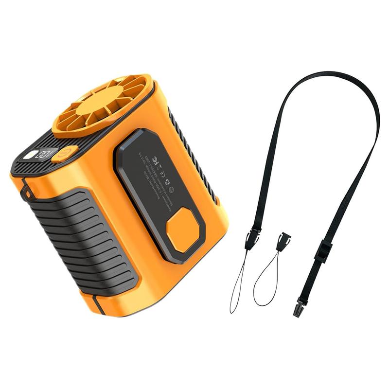 Portable Waist Fan Under Shirt Rechargeable 5000mAh Powerful Wind for up to 24 Working Hours Personal Cooling Fan Mini Hands-Free Fan With Flashlight for Outdoor & Travel Orange Portable Waist Fan Under Shirt Rechargeable 5000mAh Powerful Wind for up to 24 Working Hours Personal Cooling Fan Mini Hands-Free Fan With Flashlight for Outdoor & Travel Orange
