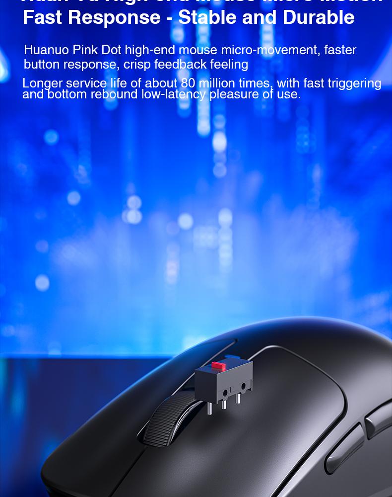 AULA SC680 Wireless Gaming Mouse, Tri-Mode 2.4G/BT5.0/USB-C Gaming Mouse, 10000 DPI Rechargeable Wireless Mouse, Gaming Mouse with 6 Programmable Buttons and Summer Anti-Slip Stickers, Office Desktop Laptop Accessories Ergonomic Mechanical Keyboard