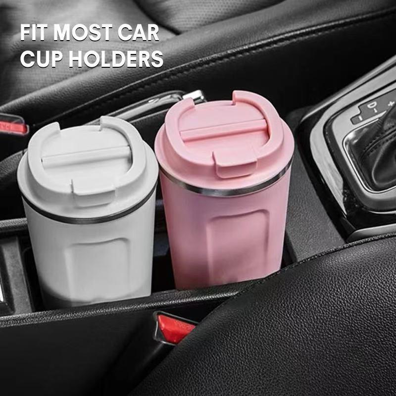 Creative Travel Mug 380ML & 510ML Stainless Steel Vacuum Insulated Reusable Coffee Cup for Car & Outdoor Use