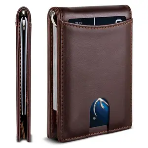 Women's RFID Anti-Theft Premium Microfiber Leather Credit Card Wallet, 2026 SleekHush Model with Compact Banknote Clip, Stylish Wallets for Masculine Confidence, Leather Card Holder, Credit Card Organizer