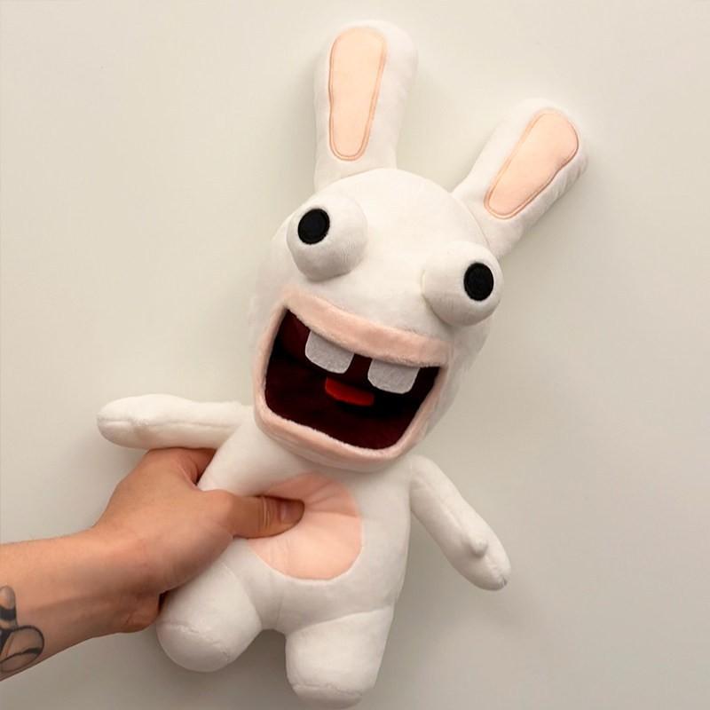 Crazy Bunny Plush Toy, Long Eared Rabbit Stuffed Animal, Rabbit Doll, Tiktok Style Baring Teeth Rabbit, Perfect Gift for Friends and Partners, Bunny Stuffy