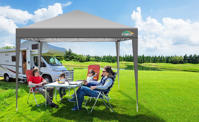 COBIZI 10x10 Pop Up Canopy Tent with Sidewalls, Commercial Instant Shelter Outdoor Gazebo Party Tent