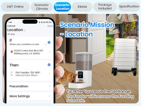 Frienhund by Apasiri Smart Cat Feeder for Busy Cat Owners 2K Camera Night Vision Remote Feeding 7L Large Capacity Easy to Clean For Cats and Dogs