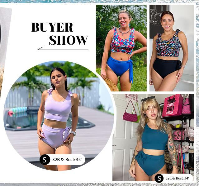 Yonique Two Piece Tummy Control Swimsuits - Women U-back High Waisted Bikini Modest Bathing Suit Two Piece 2026