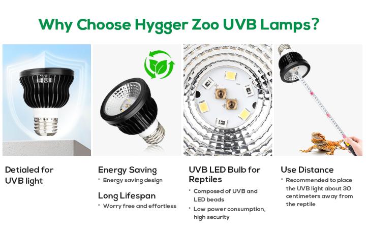 High Intensity UVB Reptile Light Bulb 5W 5.0 6W 10.0 Full Spectrum UVA UVB for Reptiles simulating Sunlight Promote Synthesis of Vitamin D3 in Reptile Pets for Turtle,Lizard,Bearded Dragon,Spider