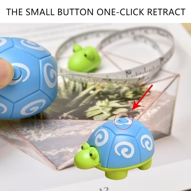 Professional Soft Ruler Sewing Measuring Tape Cute Animal Design Retractable Handle (100cm/39 Inches), Tailor Measurement Tool