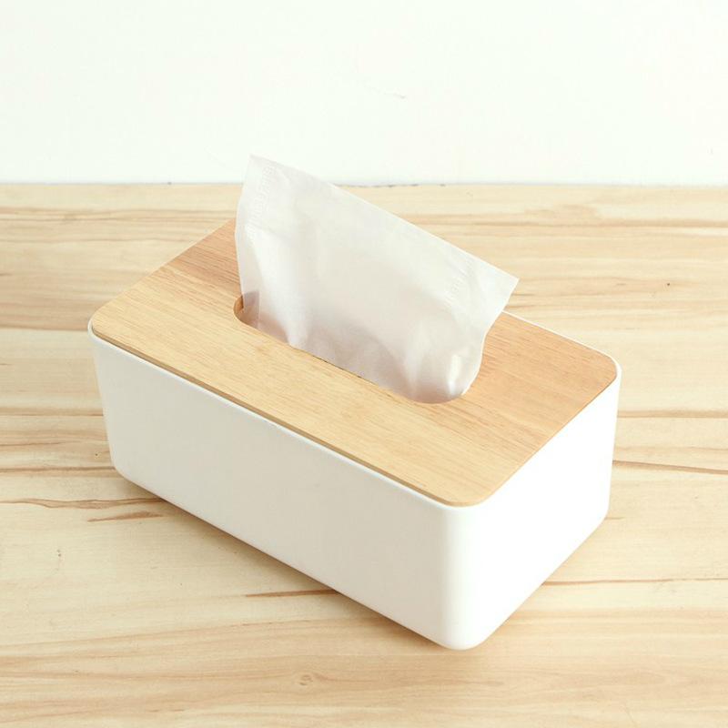 Rectangular covered tissue paper boxes, bamboo-covered tissue paper boxes, square bathroom decorative tissue paper boxes, napkin paper boxes, tissue paper boxes for home, car, home, office and bathroom use, Tissue Holder, Tissue Dispenser