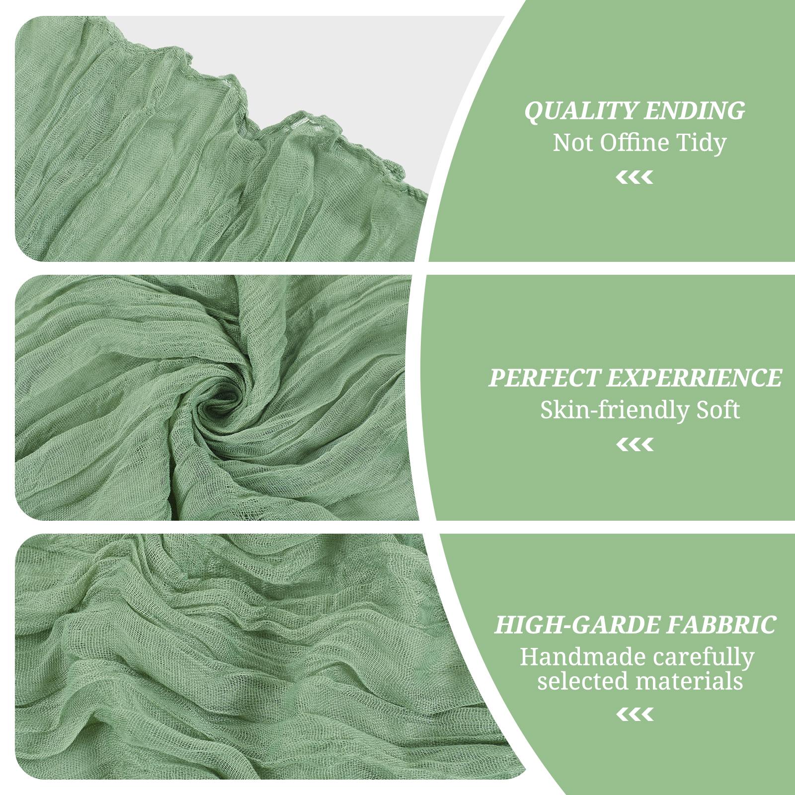 50/60PC 16x70inch Chair Sashes Cheesecloth Sashes Rustic Chair Decorative Bows Designed ChairCover for Wedding Banquet Party Aisle Home Kitchen Decoration