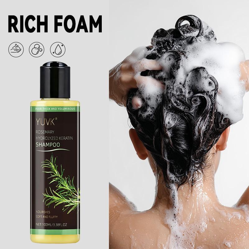 Rosemary Shampoo for Women and Men, Moisturizing Hair Shampoo, Nourishing Formula, Gentle Cleansing, Daily Use, Ideal for All Hair Types