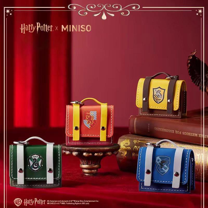 Harry Potter House - Style Leather Headphone Case: Perfect for Hogwarts Fans on the Go! Protect your headphones in style whether you're at school, traveling, or relaxing at home.,cozyvibes