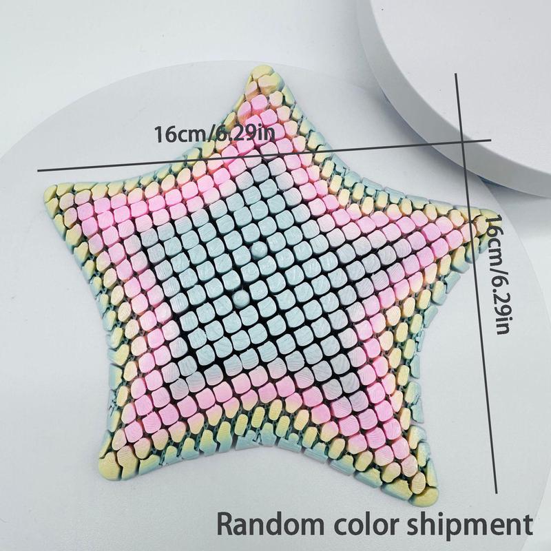 Christmas Gift,3D Printed Starfish Ocean Animal Figurine, Kids Toy Bulk Gift, Jointed Bendable Stress Relief Toy, Fidget Relief, Christmas Present