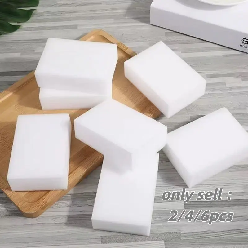 Magic Sponge Nanometer High Density Cleaning Tool, Scrubber Sponge, 2/4/6pcs Kitchen Dishwasher Tea Cup Cleaner, Magic Sponge Eraser for Home Use