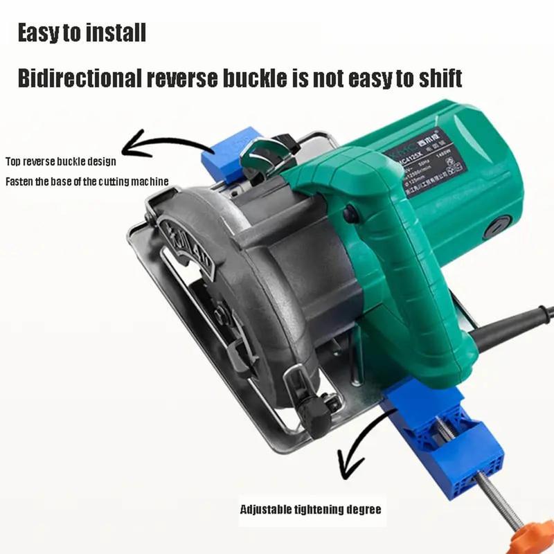 Adjustable Cutting Machine Base Guide, Electric Circular Saw Milling Positioning Clamp, Precision Wood Cutting Guide, Woodworking Tools, Specially Designed for Precision Cutting and Milling Tasks