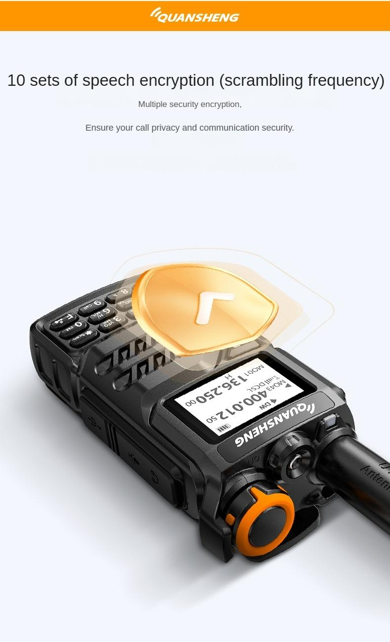 Quansheng Uvk5 Am/fm/dtmf Digital Walkie Talkie, 200 Channel Type-c Charging Three Frequency Receiving Walkie Talkie Noaa Weather Forecast, with Flash Vox Replication Frequency Lcd Display Quansheng Uvk5 Am/fm/dtmf Digital Walkie Talkie, 200 Channel Type-c Charging Three Frequency Receiving Walkie Talkie Noaa Weather Forecast, with Flash Vox Replication Frequency Lcd Display